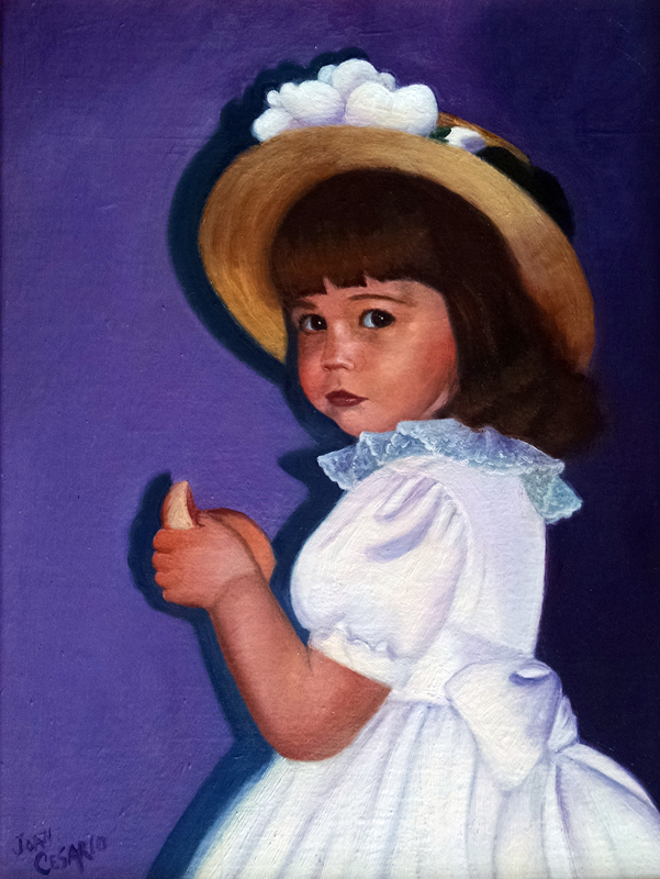 Portrait of Nicole as a baby